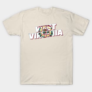 West Virginia vintage style retro souvenir T-Shirt